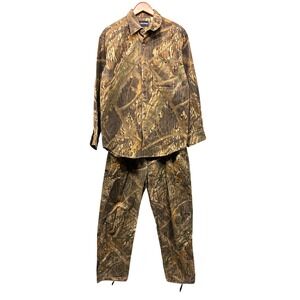 Shadow Branch Camouflage Hunting Set Men's M Shirt Pants Long Sleeve 100% Cotton